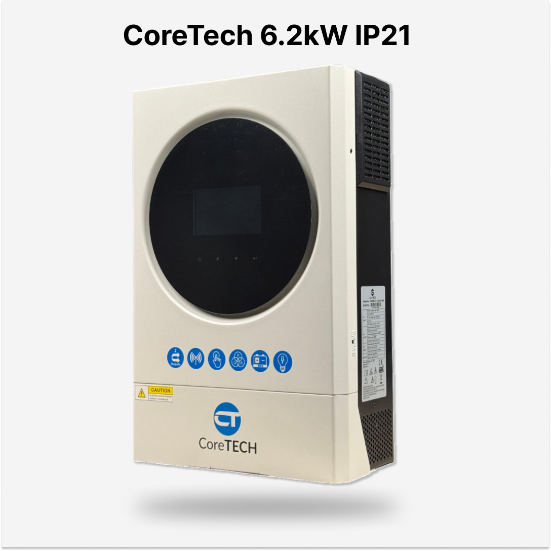 CoreTech 6.2kW IP21 Hybrid Solar Inverter